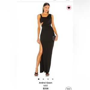 Black Evening Dress with cutout